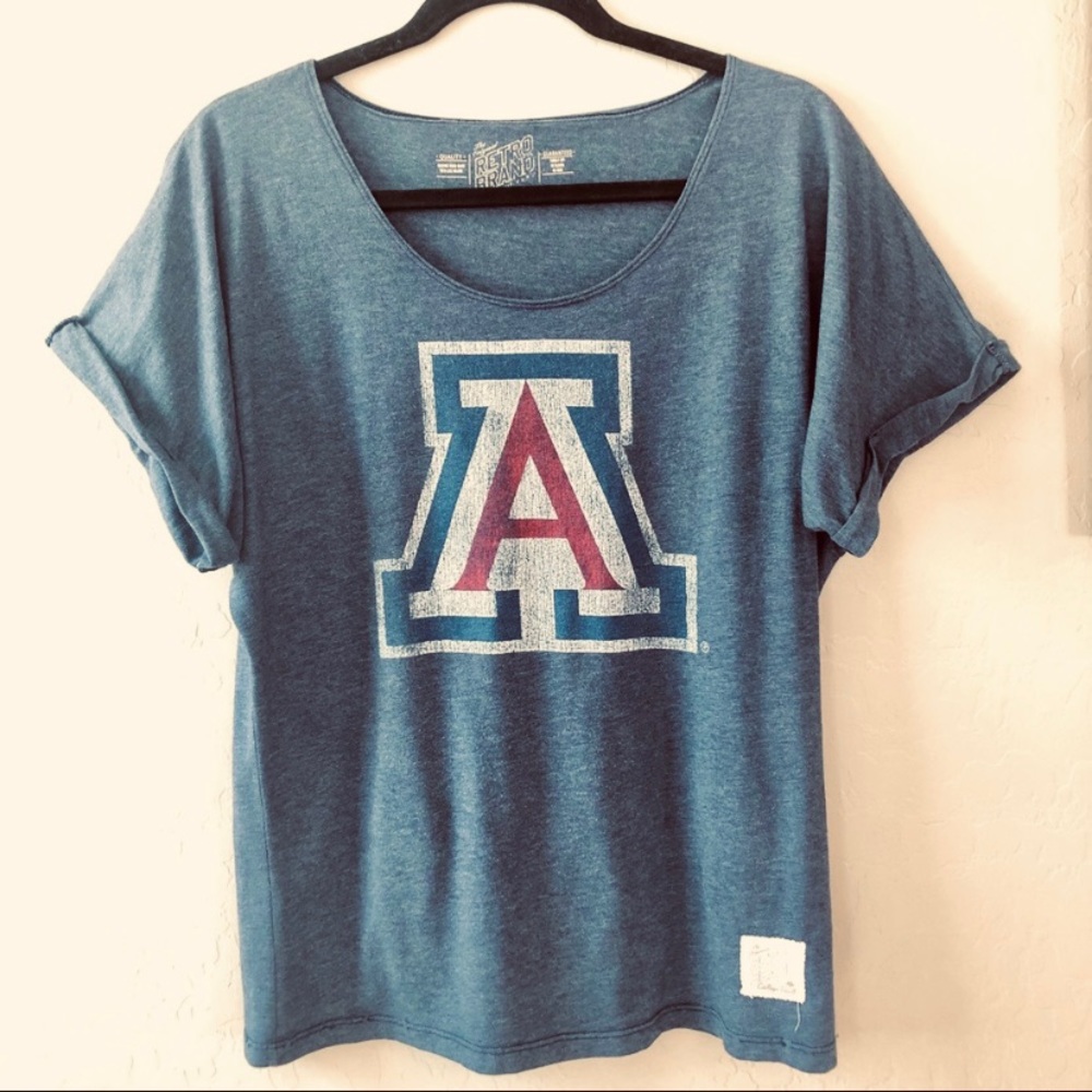 Univ of Arizona Distressed Tee Orig Retro Brandt T-shirt